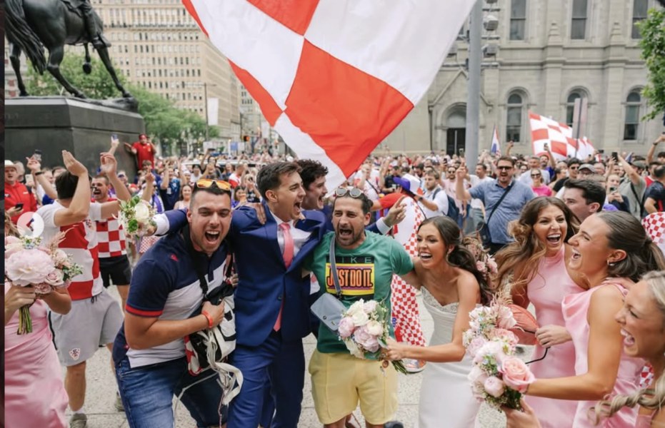 Mladenci iz Philadelphije. Foto: Privatna arhiva